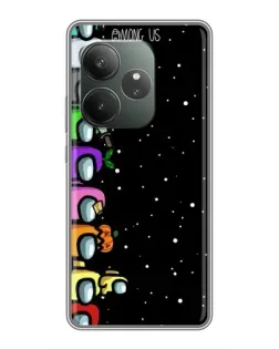 Чехол для RealMe Neo7 с картинкой «Команда Among Us»