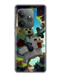 Чехол для RealMe Neo7 с картинкой «Стив и гусь» Чехол для RealMe Neo7 с картинкой «Стив и гусь»