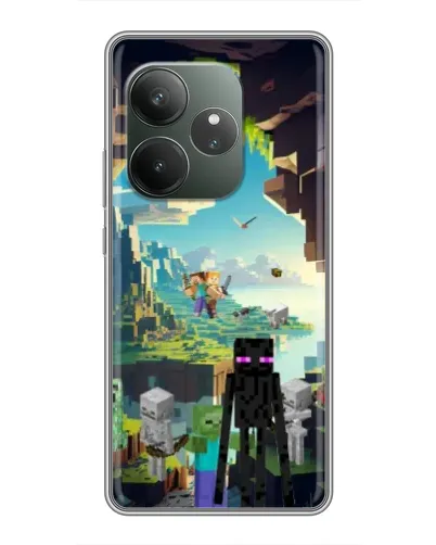 Чехол для RealMe Neo7 с картинкой «Эндермен в лесу» Чехол для RealMe Neo7 с картинкой «Эндермен в лесу»