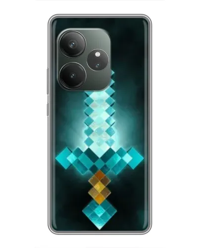 Чехол для RealMe Neo7 с картинкой «Алмазный меч неон» Чехол для RealMe Neo7 с картинкой «Алмазный меч неон»