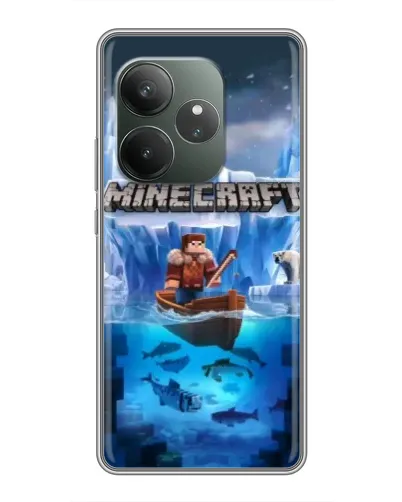 Чехол для RealMe Neo7 с картинкой «Minecraft ледяной мир» Чехол для RealMe Neo7 с картинкой «Minecraft ледяной мир»