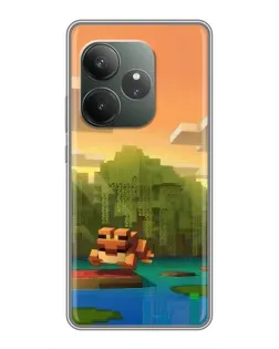 Чехол для RealMe Neo7 с картинкой «Майнкрафт закат солнца» Чехол для RealMe Neo7 с картинкой «Майнкрафт закат солнца»