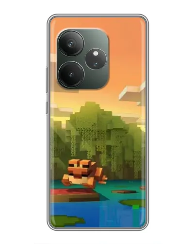 Чехол для RealMe Neo7 с картинкой «Майнкрафт закат солнца» Чехол для RealMe Neo7 с картинкой «Майнкрафт закат солнца»