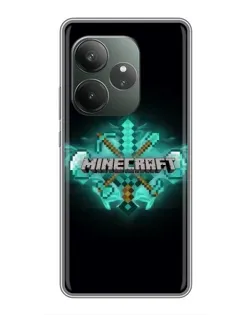Чехол для RealMe Neo7 с картинкой «Minecraft Diamond лого» Чехол для RealMe Neo7 с картинкой «Minecraft Diamond лого»