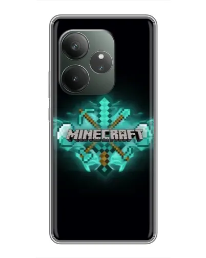 Чехол для RealMe Neo7 с картинкой «Minecraft Diamond лого» Чехол для RealMe Neo7 с картинкой «Minecraft Diamond лого»