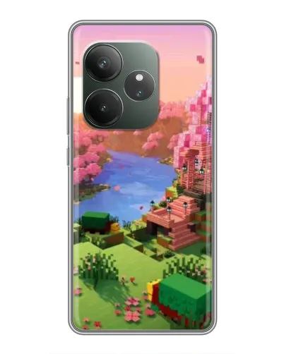 Чехол для RealMe Neo7 с картинкой «Розовое дерево Minecraft» Чехол для RealMe Neo7 с картинкой «Розовое дерево Minecraft»