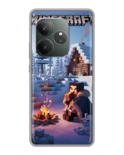 Чехол для RealMe Neo7 с картинкой «Зимний Minecraft» Чехол для RealMe Neo7 с картинкой «Зимний Minecraft»