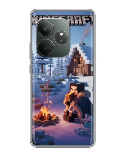 Чехол для RealMe Neo7 с картинкой «Зимний Minecraft» Чехол для RealMe Neo7 с картинкой «Зимний Minecraft»