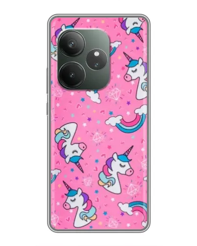 Чехол для RealMe Neo7 с картинкой «Unicorn паттерн розовый» Чехол для RealMe Neo7 с картинкой «Unicorn паттерн розовый»