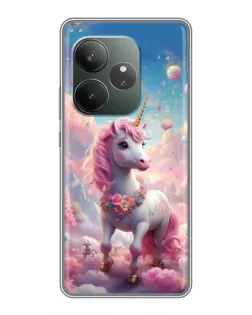 Чехол для RealMe Neo7 с картинкой «Единорог среди облаков»