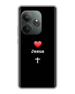 Чехол для RealMe Neo7 с картинкой «Сердце - Jesus» Чехол для RealMe Neo7 с картинкой «Сердце - Jesus»