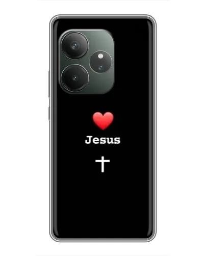 Чехол для RealMe Neo7 с картинкой «Сердце - Jesus» Чехол для RealMe Neo7 с картинкой «Сердце - Jesus»
