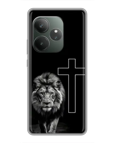 Чехол для RealMe Neo7 с картинкой «Лев и Крест» Чехол для RealMe Neo7 с картинкой «Лев и Крест»