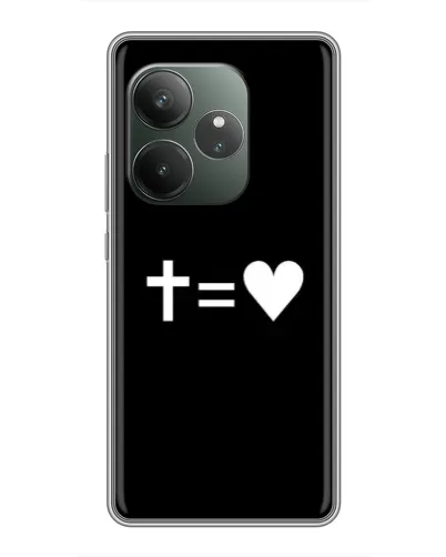 Чехол для RealMe Neo7 с картинкой «Крест и Сердце» Чехол для RealMe Neo7 с картинкой «Крест и Сердце»