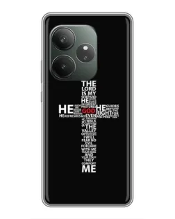 Чехол для RealMe Neo7 с картинкой «Текстовый крест» Чехол для RealMe Neo7 с картинкой «Текстовый крест»