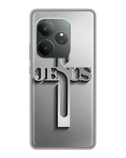 Чехол для RealMe Neo7 с картинкой «Металлический крест Jesus» Чехол для RealMe Neo7 с картинкой «Металлический крест Jesus»