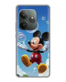 Чехол для RealMe Neo7 с картинкой «Mickey и мыльные пузыри»