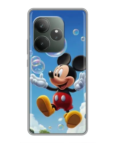 Чехол для RealMe Neo7 с картинкой «Mickey и мыльные пузыри»