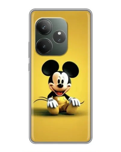 Чехол для RealMe Neo7 с картинкой «Микки на желтом»