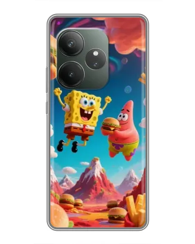 Чехол для RealMe Neo7 с картинкой «Космический фастфуд» Чехол для RealMe Neo7 с картинкой «Космический фастфуд»