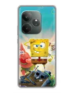 Чехол для RealMe Neo7 с картинкой «Спанч Боб победитель» Чехол для RealMe Neo7 с картинкой «Спанч Боб победитель»