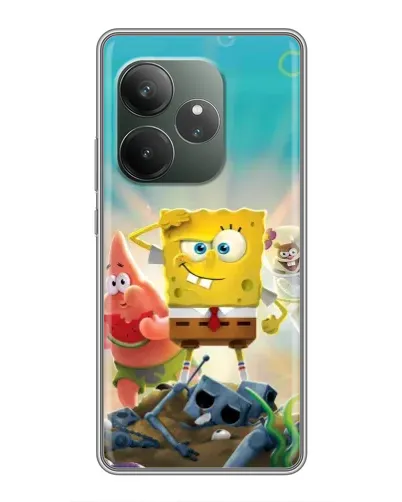 Чехол для RealMe Neo7 с картинкой «Спанч Боб победитель» Чехол для RealMe Neo7 с картинкой «Спанч Боб победитель»