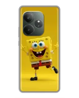 Чехол для RealMe Neo7 с картинкой «Позитивный Губка Боб» Чехол для RealMe Neo7 с картинкой «Позитивный Губка Боб»