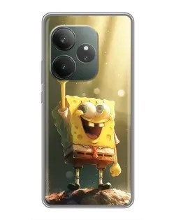 Чехол для RealMe Neo7 с картинкой «Сияющий Спанч Боб» Чехол для RealMe Neo7 с картинкой «Сияющий Спанч Боб»