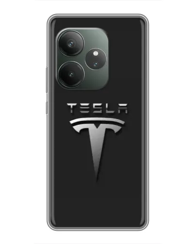 Чехол для RealMe Neo7 с картинкой «Стальной логотип Tesla» Чехол для RealMe Neo7 с картинкой «Стальной логотип Tesla»