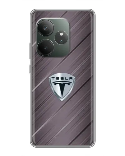 Чехол для RealMe Neo7 с картинкой «Металлическая текстура Tesla» Чехол для RealMe Neo7 с картинкой «Металлическая текстура Tesla»