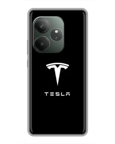 Чехол для RealMe Neo7 с картинкой «Tesla White Logo» Чехол для RealMe Neo7 с картинкой «Tesla White Logo»