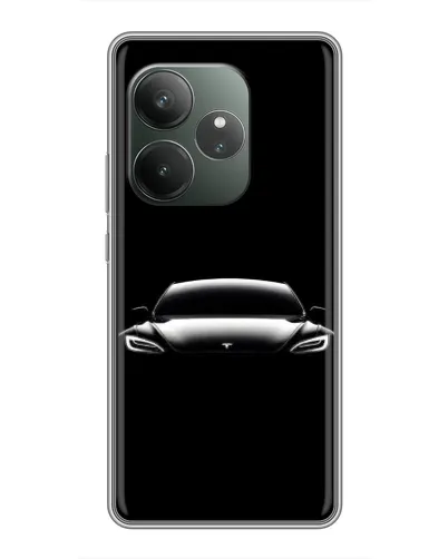 Чехол для RealMe Neo7 с картинкой «Фары Tesla Night» Чехол для RealMe Neo7 с картинкой «Фары Tesla Night»