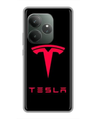 Чехол для RealMe Neo7 с картинкой «Tesla Red Logo» Чехол для RealMe Neo7 с картинкой «Tesla Red Logo»