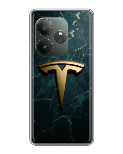Чехол для RealMe Neo7 с картинкой «Мраморная Tesla Gold» Чехол для RealMe Neo7 с картинкой «Мраморная Tesla Gold»