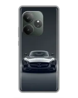 Чехол для RealMe Neo7 с картинкой «Mercedes на черном»