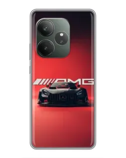Чехол для RealMe Neo7 с картинкой «Mercedes AMG — красная линия»