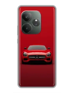 Чехол для RealMe Neo7 с картинкой «Красный Mercedes AMG»