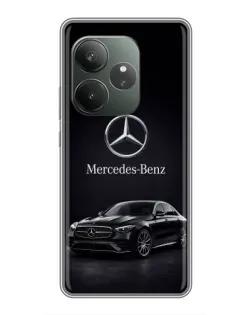 Чехол для RealMe Neo7 с картинкой «Mercedes — решетка радиатора»