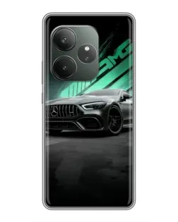 Чехол для RealMe Neo7 с картинкой «Темный Mercedes AMG»