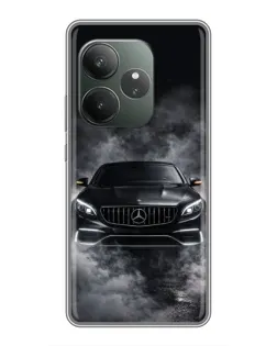Чехол для RealMe Neo7 с картинкой «Mercedes в дыму»