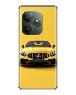 Чехол для RealMe Neo7 с картинкой «Желтый Mercedes GT»
