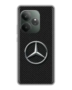 Чохол для RealMe Neo7 з картинкою «Карбоновий Mercedes стиль» Чохол для RealMe Neo7 з картинкою «Карбоновий Mercedes стиль»