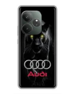 Чехол для RealMe Neo7 с картинкой «Пантера и Audi»