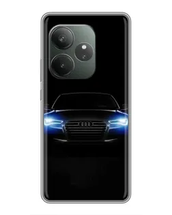 Чехол для RealMe Neo7 с картинкой «Audi в неоне»