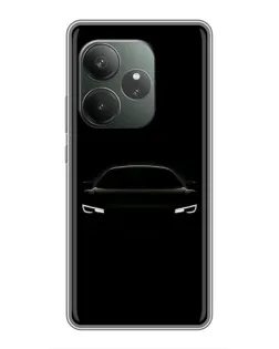 Чехол для RealMe Neo7 с картинкой «Взгляд Audi в темноте»