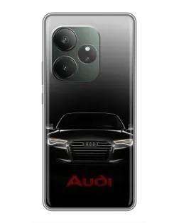 Чехол для RealMe Neo7 с картинкой «Audi — градиентный контур»