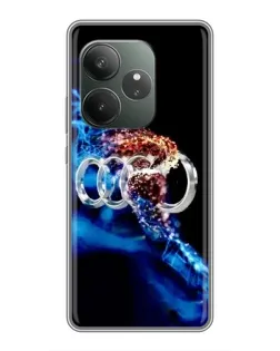 Чехол для RealMe Neo7 с картинкой «Энергия лого Audi»