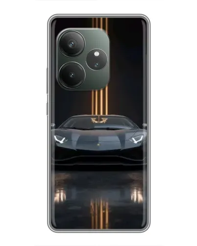 Чехол для RealMe Neo7 с картинкой «Lamborghini золотые линии» Чехол для RealMe Neo7 с картинкой «Lamborghini золотые линии»