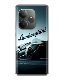Чехол для RealMe Neo7 с картинкой «Классическая надпись Lamborghini»