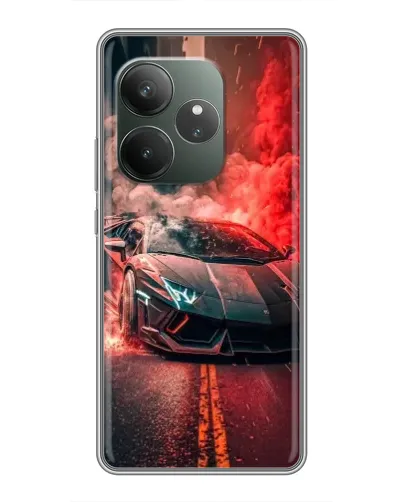 Чехол для RealMe Neo7 с картинкой «Lamborghini красный дым» Чехол для RealMe Neo7 с картинкой «Lamborghini красный дым»